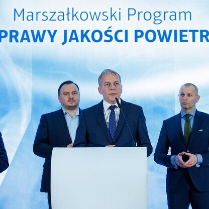 Konferencja prasowa inaugurująca Marszałkowski Program Poprawy Jakości Powietrza. fot. Andrzej Grygiel / UMWS