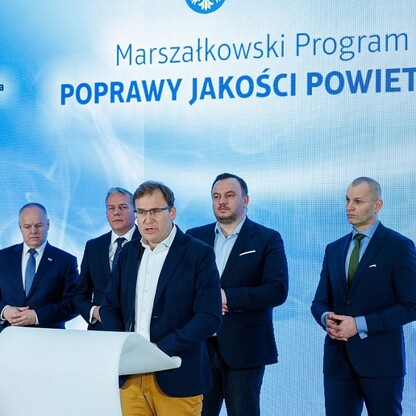 Konferencja prasowa inaugurująca Marszałkowski Program Poprawy Jakości Powietrza. fot. Andrzej Grygiel / UMWS