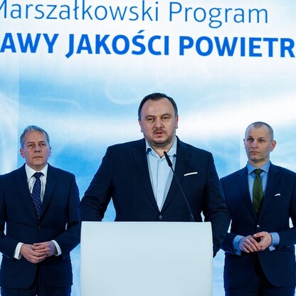 Konferencja prasowa inaugurująca Marszałkowski Program Poprawy Jakości Powietrza. fot. Andrzej Grygiel / UMWS