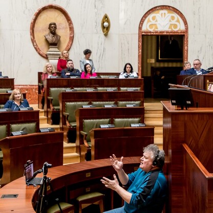 Obradował Sejmik Osób Niepełnosprawnych Województwa Śląskiego. fot. Tomasz Żak / UMWS