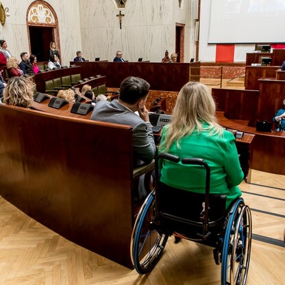 Obradował Sejmik Osób Niepełnosprawnych Województwa Śląskiego. fot. Tomasz Żak / UMWS