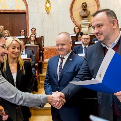 Posiedzenie Komitetu Monitorującego Fundusze Europejskie dla Śląskiego 2021-2027. fot. Tomasz Żak / UMWS