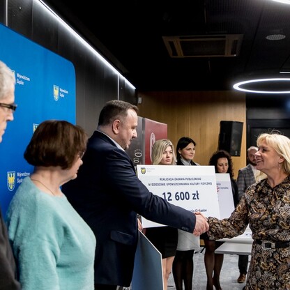 Podsumowanie konkursu w dziedzinie kultury fizycznej i bezpieczeństwa publicznego . fot. Tomasz Żak / UMWS