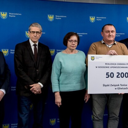 Podsumowanie konkursu w dziedzinie kultury fizycznej i bezpieczeństwa publicznego . fot. Tomasz Żak / UMWS