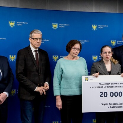 Podsumowanie konkursu w dziedzinie kultury fizycznej i bezpieczeństwa publicznego . fot. Tomasz Żak / UMWS