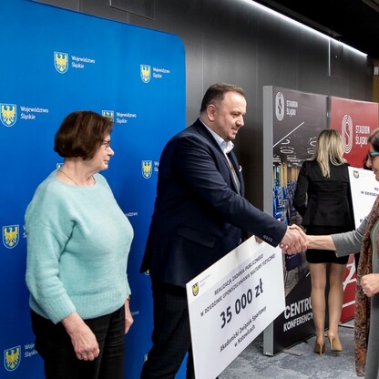 Podsumowanie konkursu w dziedzinie kultury fizycznej i bezpieczeństwa publicznego . fot. Tomasz Żak / UMWS