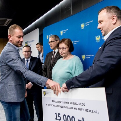 Podsumowanie konkursu w dziedzinie kultury fizycznej i bezpieczeństwa publicznego . fot. Tomasz Żak / UMWS