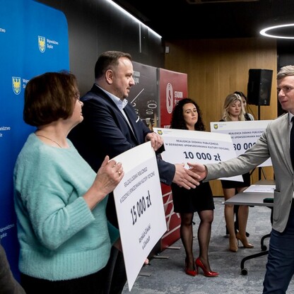 Podsumowanie konkursu w dziedzinie kultury fizycznej i bezpieczeństwa publicznego . fot. Tomasz Żak / UMWS