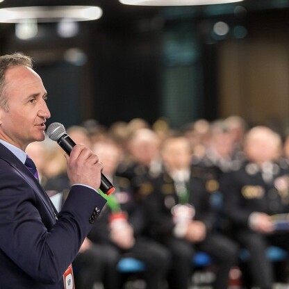 Kongres Młodzieżowych Drużyn Pożarniczych na Stadionie Śląskim. fot. Tomasz Żak / UMWS