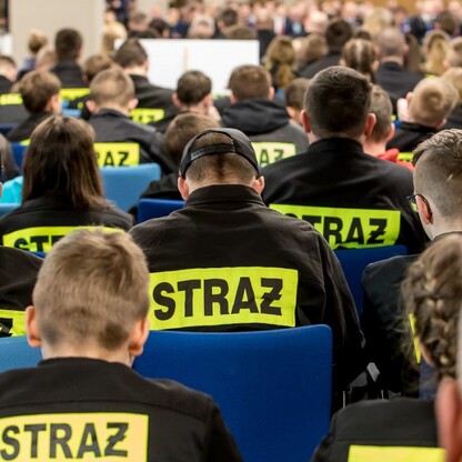 Kongres Młodzieżowych Drużyn Pożarniczych na Stadionie Śląskim. fot. Tomasz Żak / UMWS