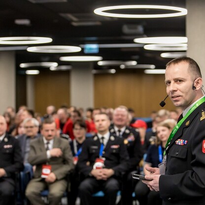 Kongres Młodzieżowych Drużyn Pożarniczych na Stadionie Śląskim. fot. Tomasz Żak / UMWS