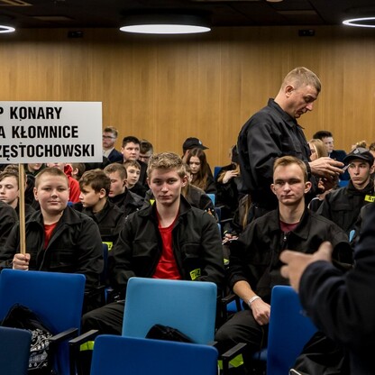 Kongres Młodzieżowych Drużyn Pożarniczych na Stadionie Śląskim. fot. Tomasz Żak / UMWS