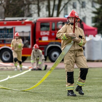 Kongres Młodzieżowych Drużyn Pożarniczych na Stadionie Śląskim. fot. Tomasz Żak / UMWS