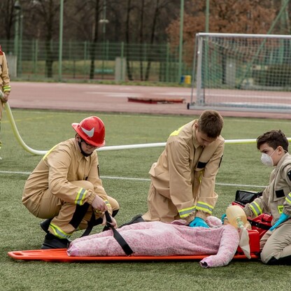 Kongres Młodzieżowych Drużyn Pożarniczych na Stadionie Śląskim. fot. Tomasz Żak / UMWS