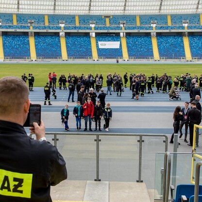 Kongres Młodzieżowych Drużyn Pożarniczych na Stadionie Śląskim. fot. Tomasz Żak / UMWS