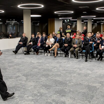 Kongres Młodzieżowych Drużyn Pożarniczych na Stadionie Śląskim. fot. Tomasz Żak / UMWS