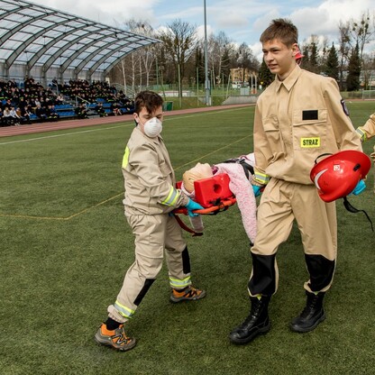 Kongres Młodzieżowych Drużyn Pożarniczych na Stadionie Śląskim. fot. Tomasz Żak / UMWS
