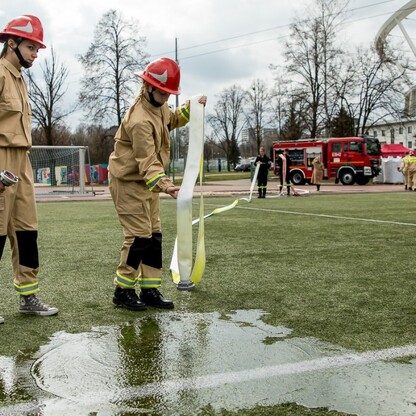 Kongres Młodzieżowych Drużyn Pożarniczych na Stadionie Śląskim. fot. Tomasz Żak / UMWS