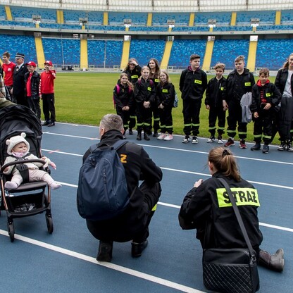 Kongres Młodzieżowych Drużyn Pożarniczych na Stadionie Śląskim. fot. Tomasz Żak / UMWS