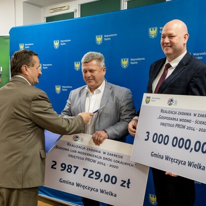 Wręczenie umów dla gmin Subregionu Północnego w ramach Programu Rozwoju Obszarów Wiejskich Województwa Śląskiego. fot. Tomasz Żak / UMWS