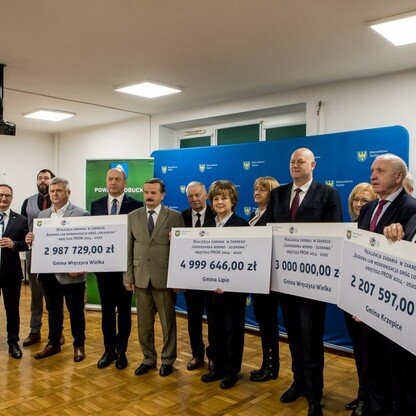 Wręczenie umów dla gmin Subregionu Północnego w ramach Programu Rozwoju Obszarów Wiejskich Województwa Śląskiego. fot. Tomasz Żak / UMWS