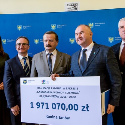 Wręczenie umów dla gmin Subregionu Północnego w ramach Programu Rozwoju Obszarów Wiejskich Województwa Śląskiego. fot. Tomasz Żak / UMWS
