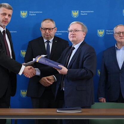 Podpisanie umowy. fot. Andrzej Grygiel / UMWS