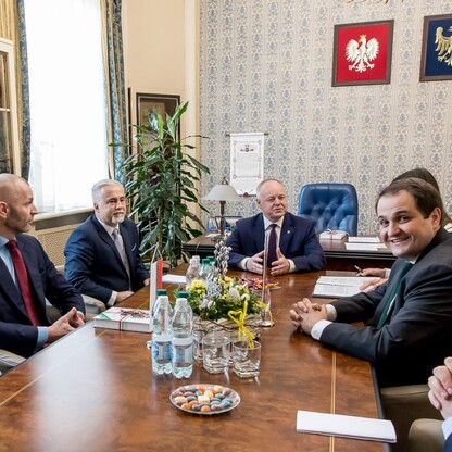 Wizyta delegacji z Nadrenii Północnej-Westfalii. fot. Tomasz Żak / UMWS