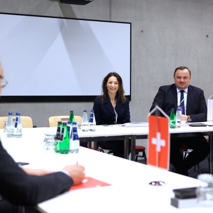 Spotkanie z JE Fabricem Filliez, Ambasadorem Szwajcarii. fot. Andrzej Grygiel / UMWS