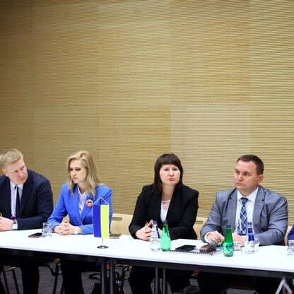 Spotkanie z delegacjami z Ukrainy. fot. Andrzej Grygiel / UMWS