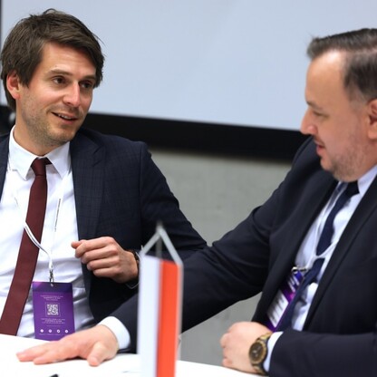 Spotkanie z  Paulem Höllerem, Sekretarzem Stanu, Nadrenia Północna-Westfalia. fot. Andrzej Grygiel / UMWS