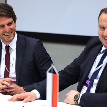 Spotkanie z  Paulem Höllerem, Sekretarzem Stanu, Nadrenia Północna-Westfalia. fot. Andrzej Grygiel / UMWS