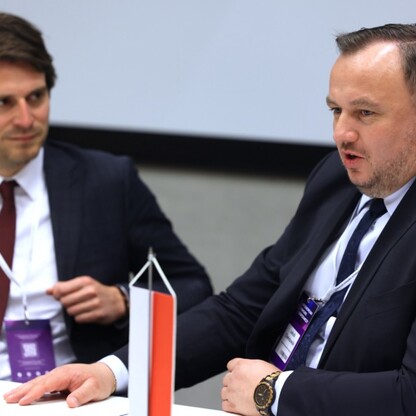 Spotkanie z  Paulem Höllerem, Sekretarzem Stanu, Nadrenia Północna-Westfalia. fot. Andrzej Grygiel / UMWS