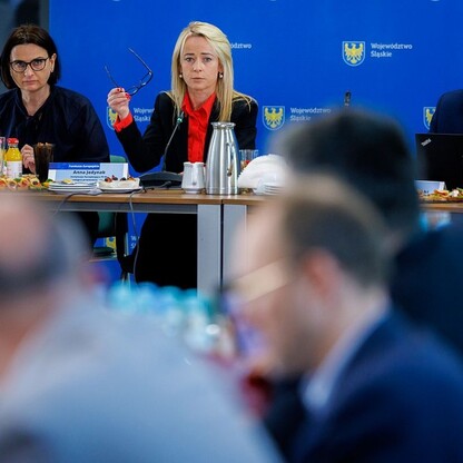 Posiedzenie Komitetu Monitorującego Funduszów Europejskich dla Województwa Śląskiego na lata 2021 – 2027. fot. Andrzej Grygiel / UMWS