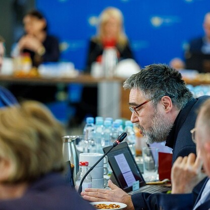 Posiedzenie Komitetu Monitorującego Funduszów Europejskich dla Województwa Śląskiego na lata 2021 – 2027. fot. Andrzej Grygiel / UMWS