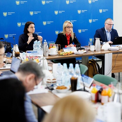 Posiedzenie Komitetu Monitorującego Funduszów Europejskich dla Województwa Śląskiego na lata 2021 – 2027. fot. Andrzej Grygiel / UMWS