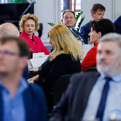 Posiedzenie Komitetu Monitorującego Funduszów Europejskich dla Województwa Śląskiego na lata 2021 – 2027. fot. Andrzej Grygiel / UMWS