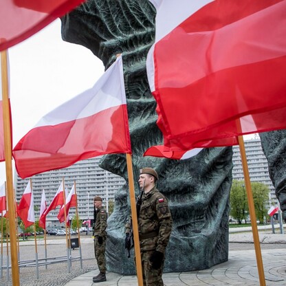 Obchody Święta Narodowego Trzeciego Maja w Katowicach. fot. Tomasz Żak / UMWS