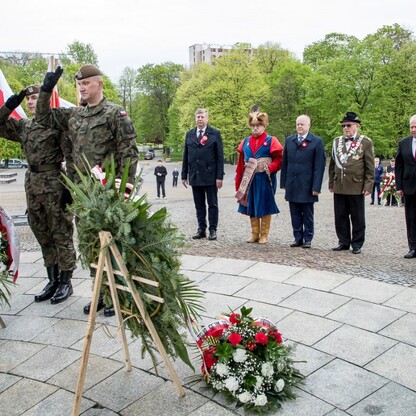 Obchody Święta Narodowego Trzeciego Maja w Katowicach. fot. Tomasz Żak / UMWS