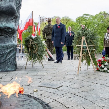 Obchody Święta Narodowego Trzeciego Maja w Katowicach. fot. Tomasz Żak / UMWS