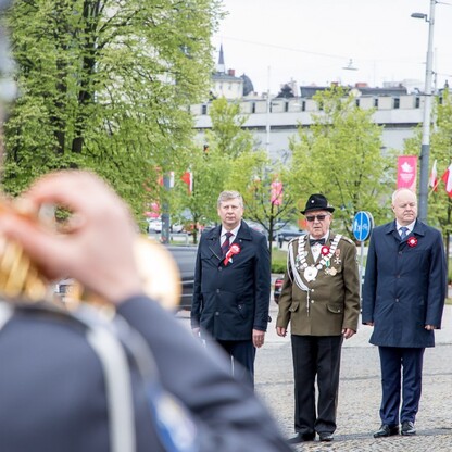 Obchody Święta Narodowego Trzeciego Maja w Katowicach. fot. Tomasz Żak / UMWS