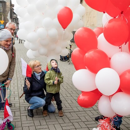 Obchody Święta Narodowego Trzeciego Maja w Katowicach. fot. Tomasz Żak / UMWS
