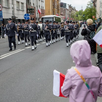 Obchody Święta Narodowego Trzeciego Maja w Katowicach. fot. Tomasz Żak / UMWS