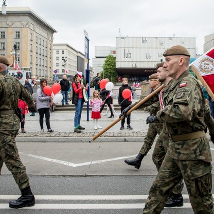 Obchody Święta Narodowego Trzeciego Maja w Katowicach. fot. Tomasz Żak / UMWS
