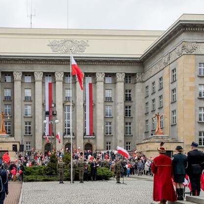 Obchody Święta Narodowego Trzeciego Maja w Katowicach. fot. Tomasz Żak / UMWS