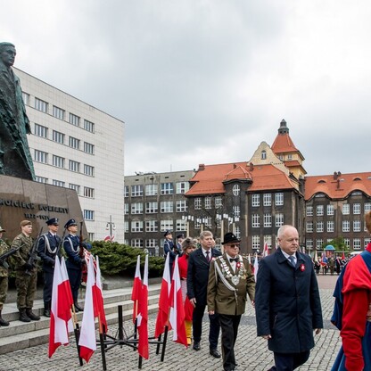 Obchody Święta Narodowego Trzeciego Maja w Katowicach. fot. Tomasz Żak / UMWS