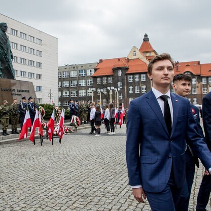 Obchody Święta Narodowego Trzeciego Maja w Katowicach. fot. Tomasz Żak / UMWS