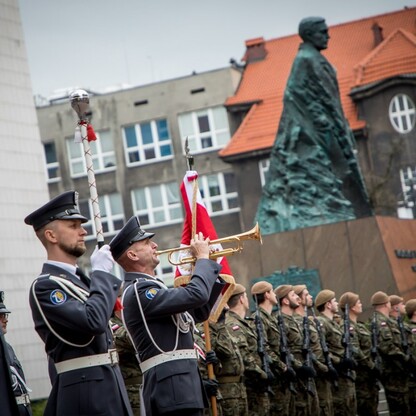Obchody Święta Narodowego Trzeciego Maja w Katowicach. fot. Tomasz Żak / UMWS