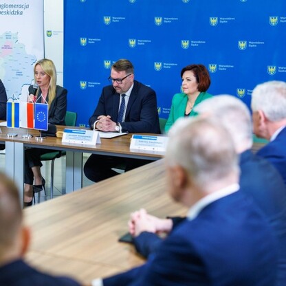 Podpisanie porozumienia dot. realizacji Zintegrowanych Inwestycji Terytorialnych. fot. Andrzej Grygiel / UMWS