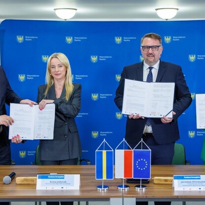 Podpisanie porozumienia dot. realizacji Zintegrowanych Inwestycji Terytorialnych. fot. Andrzej Grygiel / UMWS